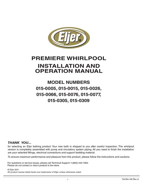 Whirlpool 015-0005 Manual pdf manual